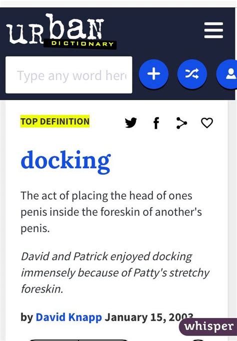 docking urban dictionary